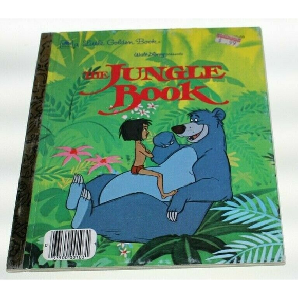 The Jungle Book 1967 Children's Fairy Tale Walt Disney A Little Golden Book VGUC - Picture 1 of 3